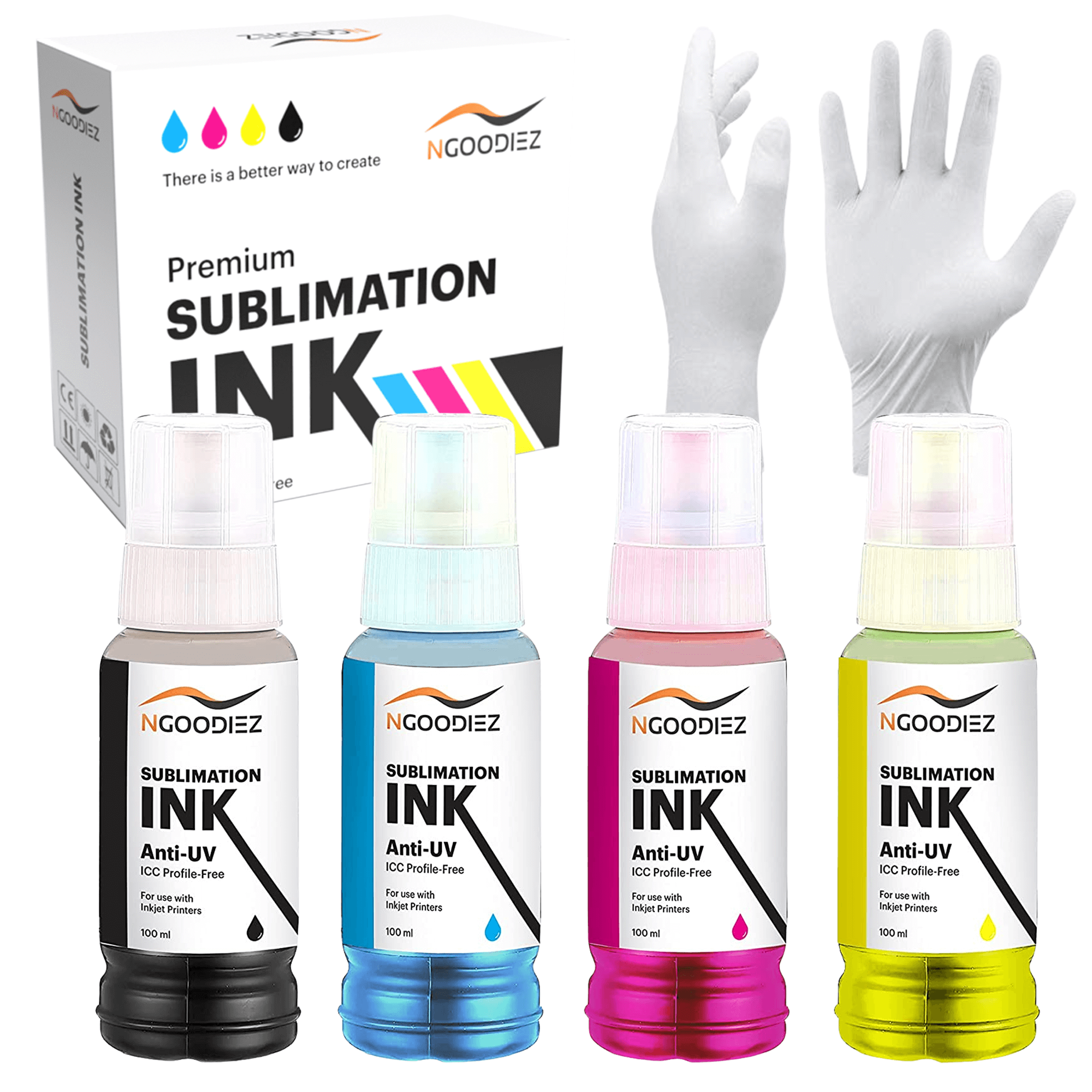  NGOODIEZ Sublimation Paper for Cotton Polyester T Shirt Fabric,  Mugs, Wood, Canvas, & More, Paper for Printer Compatible w/Any Inkjet  Printer w/Sublimation Ink, 100 A4 Sublimation Paper 8.5 x 11 