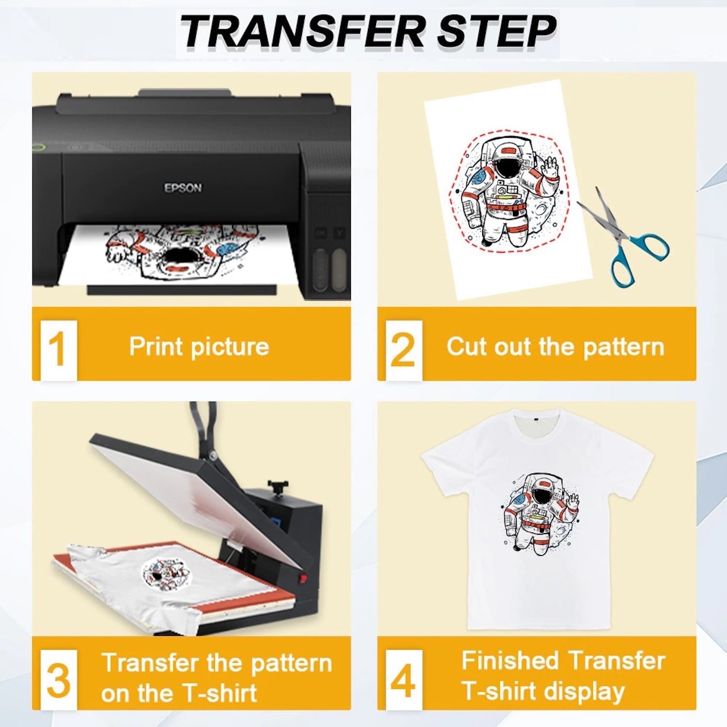 Papier transfert sublimation - A4